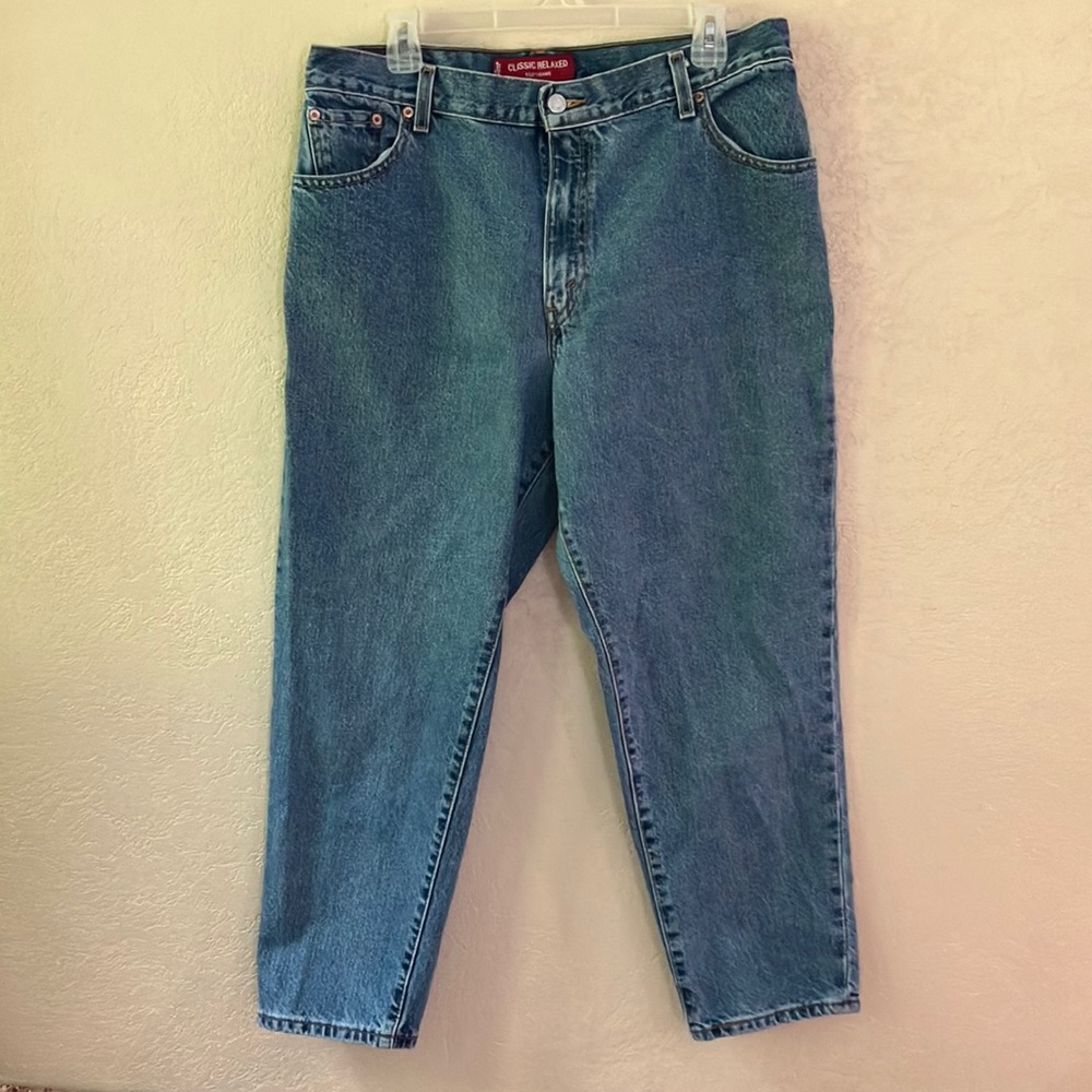 LEVIS 550 CLASSIC RELAXED 16 S TAPERED LEG LIGHT BLUE JEANS